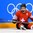 GANGNEUNG, SOUTH KOREA - FEBRUARY 17: Switzerland's Lara Stalder #7 sits on the ice after a play against Team Olympic Athletes from Russia during quarterfinal round action at the PyeongChang 2018 Olympic Winter Games. (Photo by Matt Zambonin/HHOF-IIHF Images)

